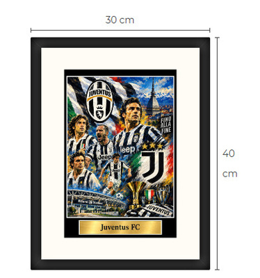 Uusi Juventus FC jalkapallo art print Limited Edition