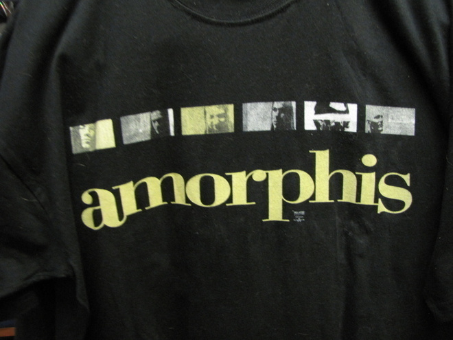 AMORPHIS - AM UNIVERSUM T- PAITA KOKO XL+BÄNDIN NIMMARIT (w)