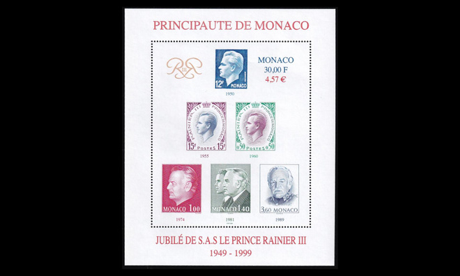 Monaco 2460BL78 ** Prinssi Rainier III 50v valtaistuimella (
