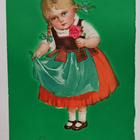 Pikkuleidi tuo niiaten kukan ja onnittelunsa, p. 1928 - pikkukuva 1