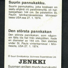 Keräilykuva - Jenkki - Suurin pannukakku no 67 - pikkukuva 2