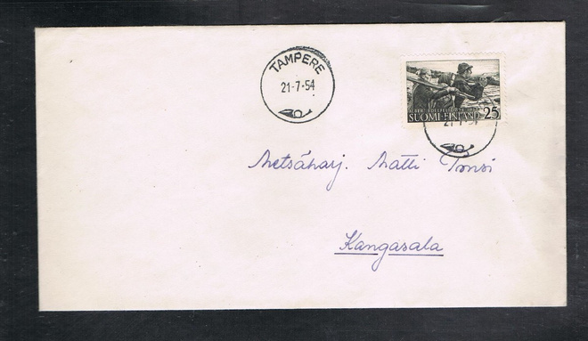 1954  Edelfelt FDC ep-ro Tampere