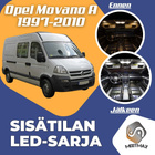 Opel Movano A Sisätilan LED-sarja 8-osainen - pikkukuva 1