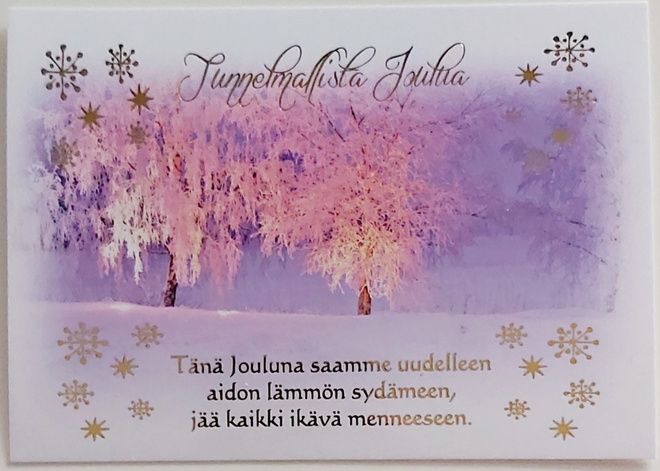 M ROISKO-Tänä Jouluna saamme uudelleen.." UUSI JOULUKORTTI