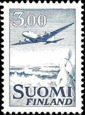 1963 Yleism Lentok 3,00 typ I pap xHa 3 ** LaPe 577 I VIKAA