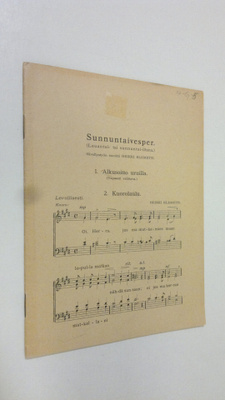 Heikki Klemetti : Sunnuntaivesper