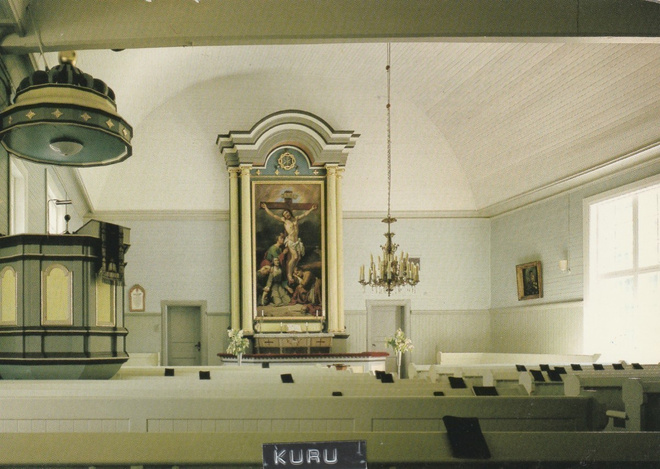 KIRKKOKORTTI - KURUN KIRKKO - SISÄKUVA - 1