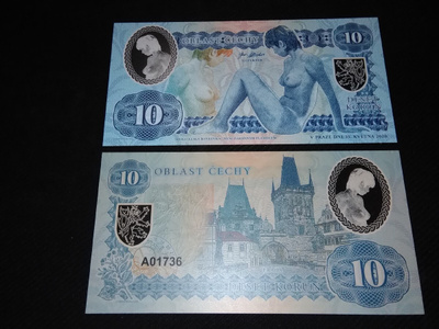 Bohemia 10 Korun Private Issue Essay 2020 UNC