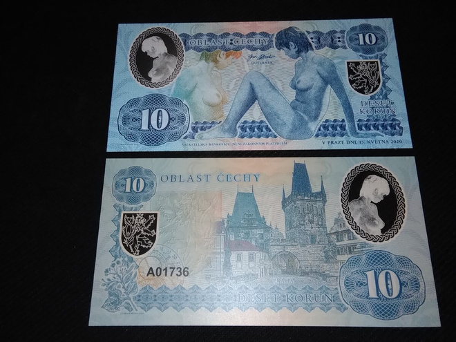 Bohemia 10 Korun Private Issue Essay 2020 UNC