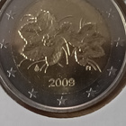 Suomi 2€ 2009 vuosiluvussa 2 ja 9 pieni valu vika - pikkukuva 2