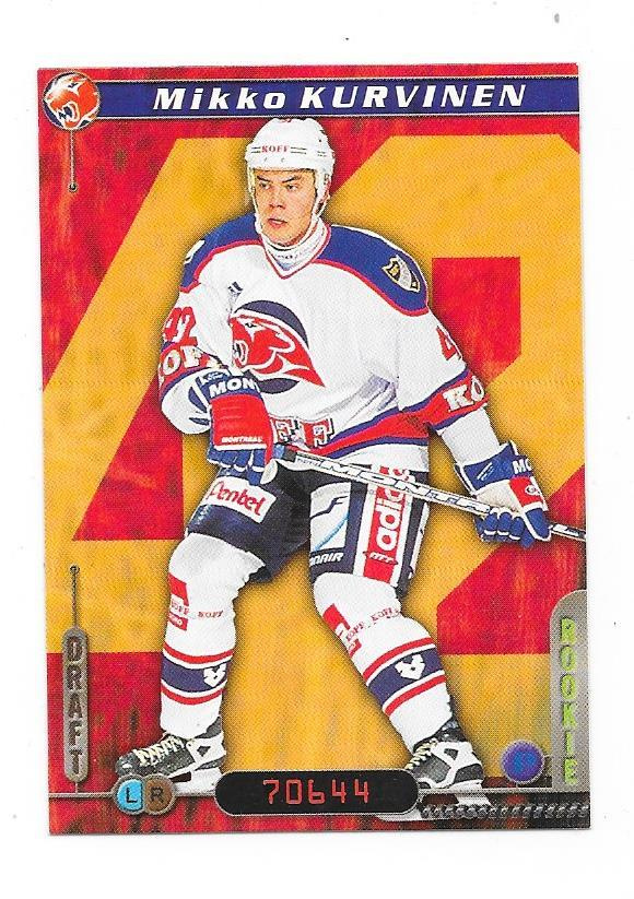 2000-01 CardSet #135 Mikko Kurvinen  HIFK