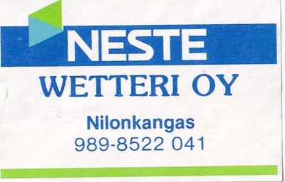 Nilonkangas, Wetteri  Oy . NESTE    ,   b420