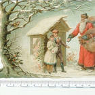 * EF - BK 5123, pukki ja lapset kortti, 16,5x11,5 cm, UUSI * - pikkukuva 1