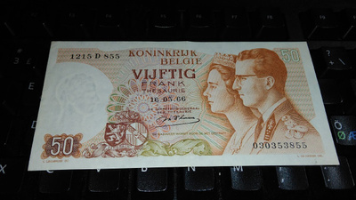 Belgium Belgia 50 Francs 1966 XF