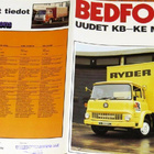 1976 Bedford KB KE kuorma-auto esite - suomalainen - pikkukuva 1
