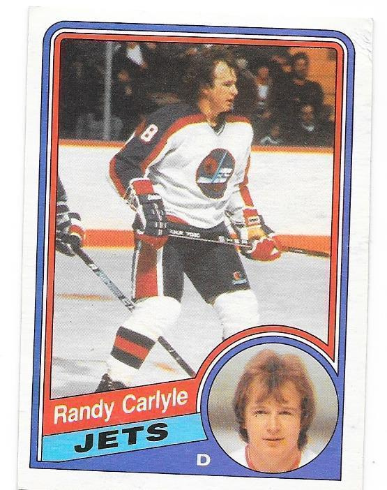 1984-85 OPC #337 Randy Carlyle Winnipeg Jets