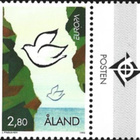 Åland 1995 Eurooppa mer 2,80 mk välilöpari logo ** LaPe 100 - pikkukuva 1