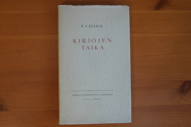 E.J.Ellilä:Kirjojen taika.1.P.1952.Sid.KP.Hyvä!