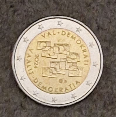 2 euron erikoisraha 2024, VAALIT DEMOKRATIA