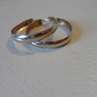 Korvarenkaat 25 x 4mm Hopea v.1999 - pikkukuva 1