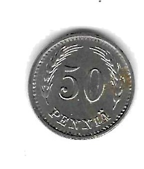 1943 50 PENNIÄ KOLIKKO KÄYTETTY