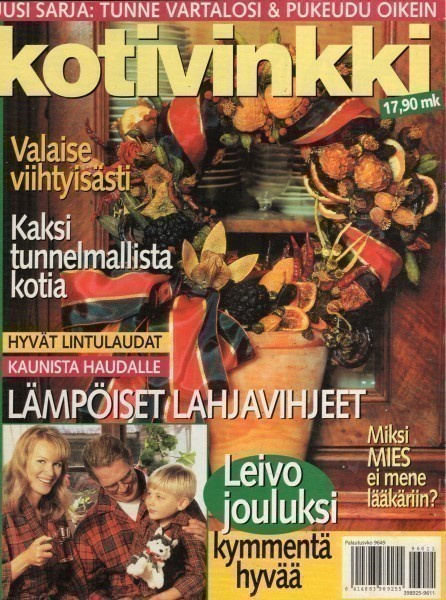 Kotivinkki n:o 11 1996 Vanhan kerrostalon idylli. Joulun par