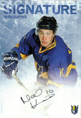 2016-17 Cardset MARKO KAUPPINEN Jukurit Signature nimmari