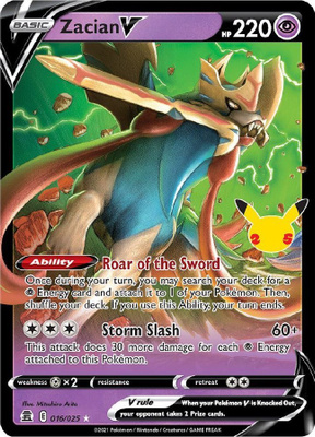 Zacian V 016/025 - Celebrations - NM/M