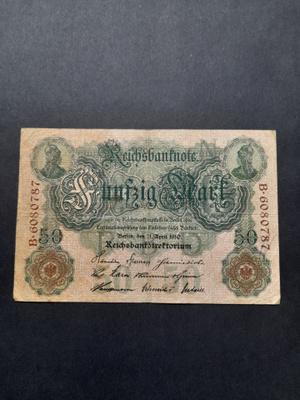 Saksa 50 MARK 1910