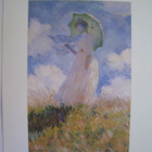 Painokuva Monet Femme à l’ombrelle Musée d’Orsay (vasen) - pikkukuva 1