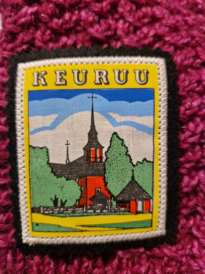 Keuruu vintage kangasmerkki