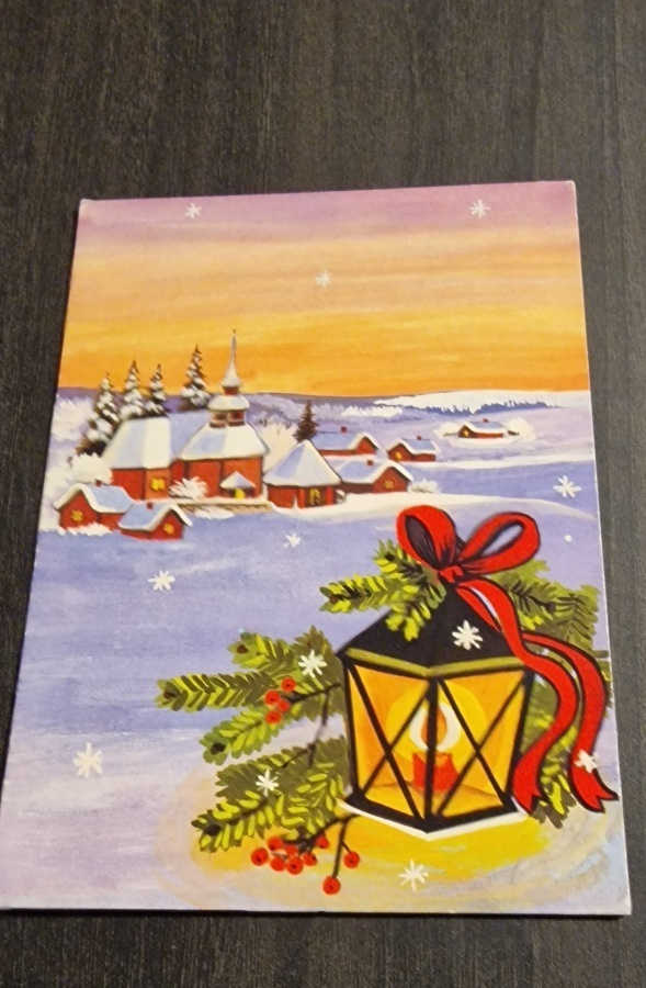 Joulukortti, kulkenut joulukortti/ postikortti