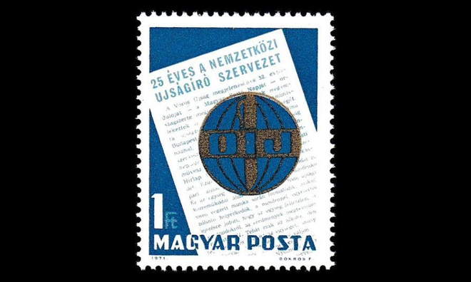 Unkari 2693 ** Kansainvälinen journalistiliitto 25v (1971)