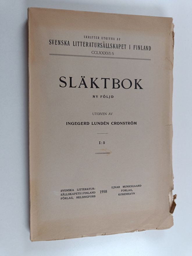 Släktbok : ny följd 1:5 1958