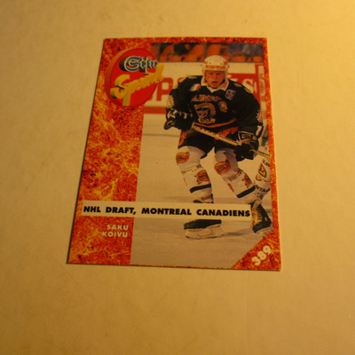 sisu special lätkäkortti -93 saku koivu tps - canadiens