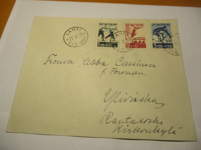 1938 Lahti FIS kuori Ylivieskaan tulol.