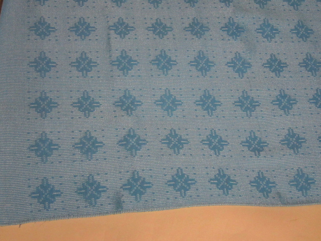 Retro sininen pöytäliina 100 cm x 104 cm