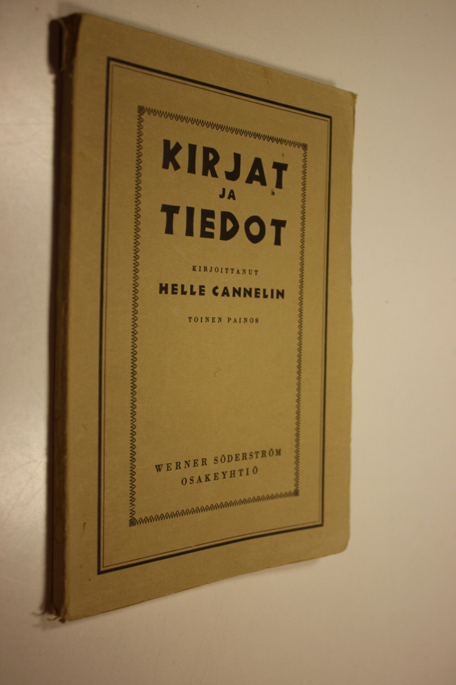 Helle Cannelin : Kirjat ja tiedot : harjaantumisesta kirj...