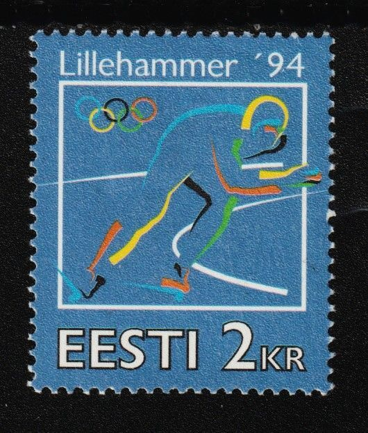1994 Viro/Eesti 2Kr Lillehammer Olympialaiset merkki**