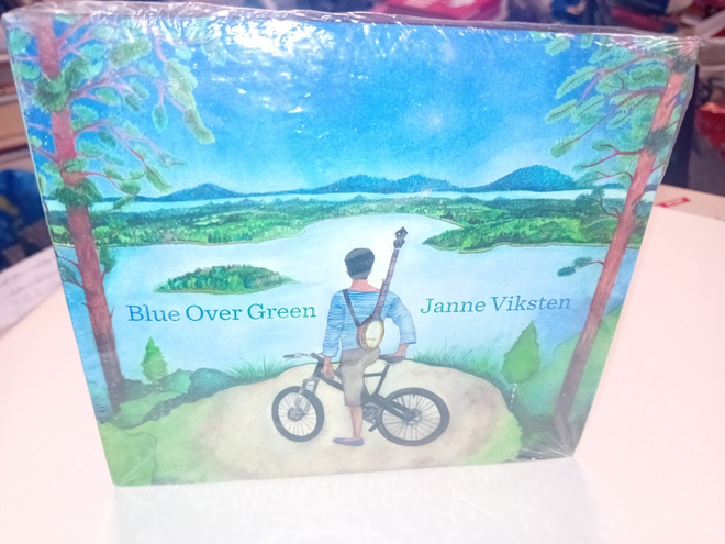 CD Janne Viksten : Blue Over Green ( SIS POSTIKULU  ) UUSI