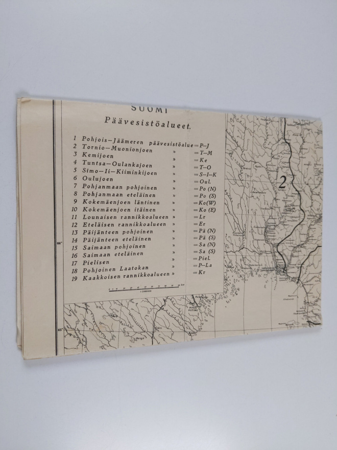 Suomi päävesistöalueet 1:2000000