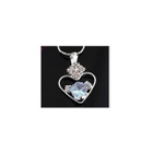 760 .. Muoti Crystal Charm Sydän riipus .. Kaulakoru - pikkukuva 4