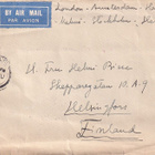 BY AIR MAIL LONTOO-ANSTERD.-HAMBURG-MALMÖ-STOCKH.-HELSINKI - pikkukuva 1