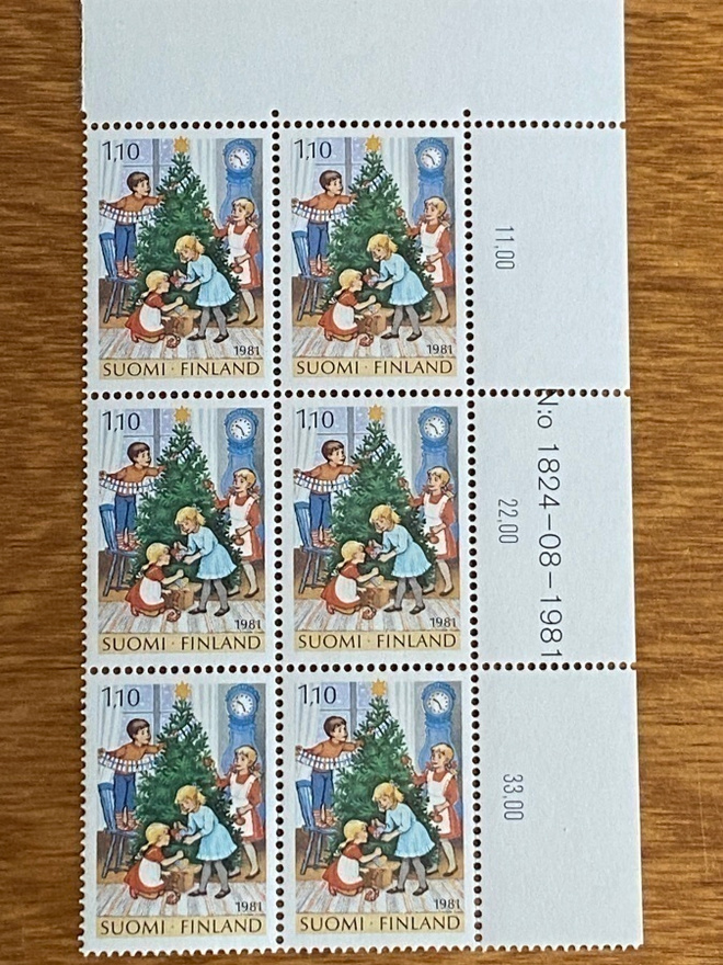 JOULU 1,10MK 1981 NUMERO KUUSILO**