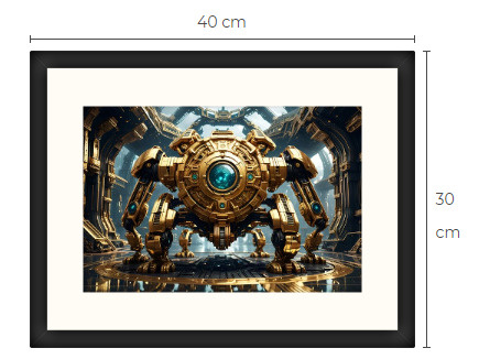 Uusi uniikki Sci-Fi Science Fiction print 30 cm x 40 cm