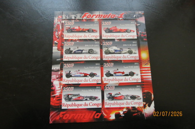 FORMULA POSTIMERKKIARKKI