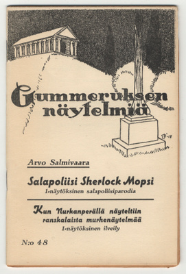Arvo Salmivaara: Salapoliisi Sherlock Mopsi (1936)