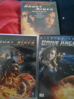 Ghost Rider - Aaveajaja & Koston henki & Drive angry 3 × DVD