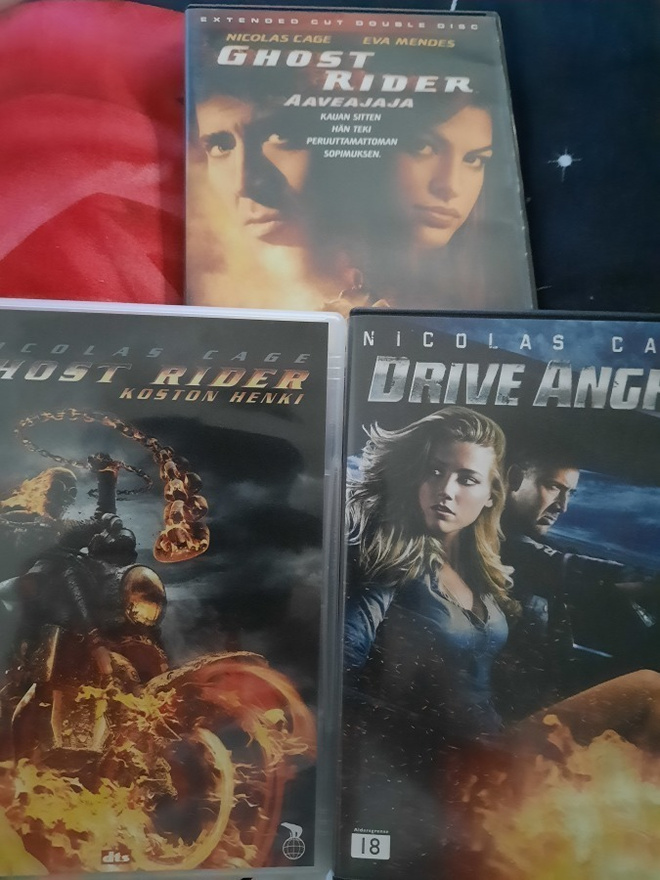 Ghost Rider - Aaveajaja & Koston henki & Drive angry 3 × DVD
