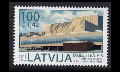 Latvia 859 ** Moderni arkkitehtuuri (2013)